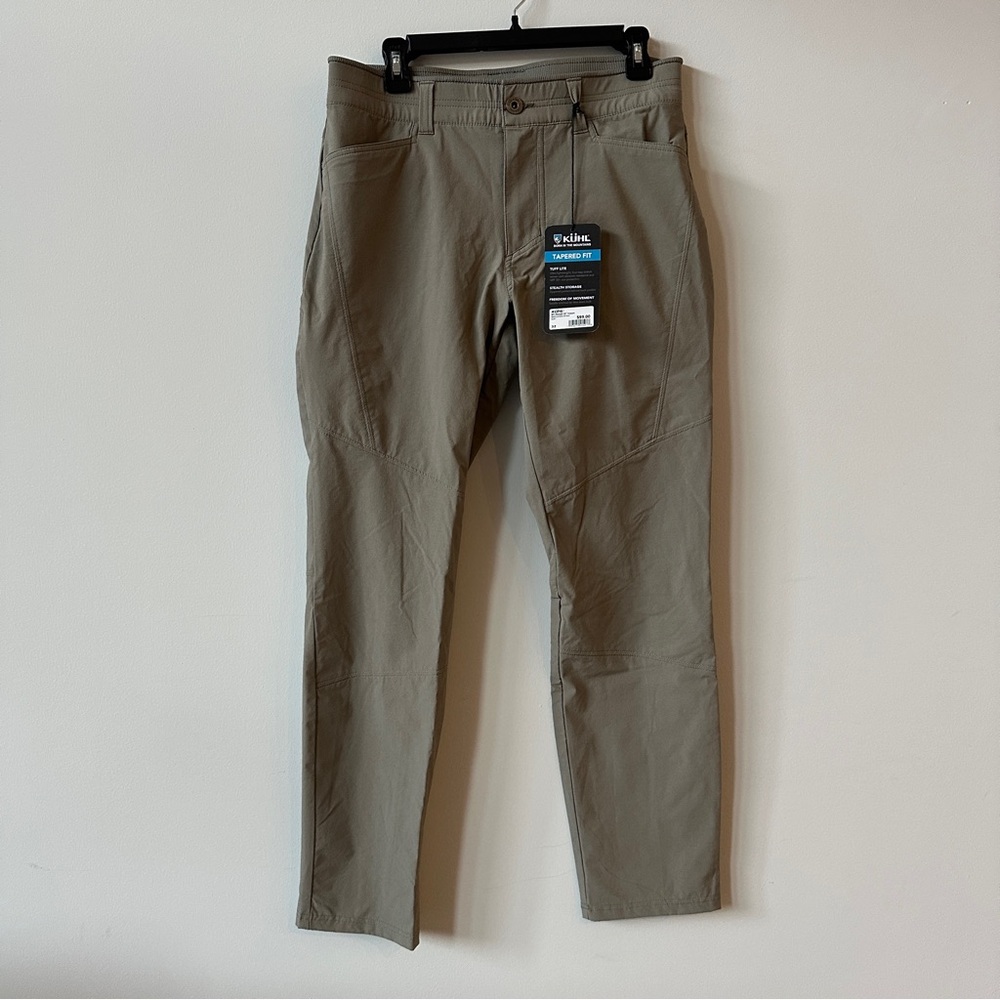 NWT Kuhl Deceptr Men's 32x32 Badlands Khaki Hiking Pants Tapered Fit